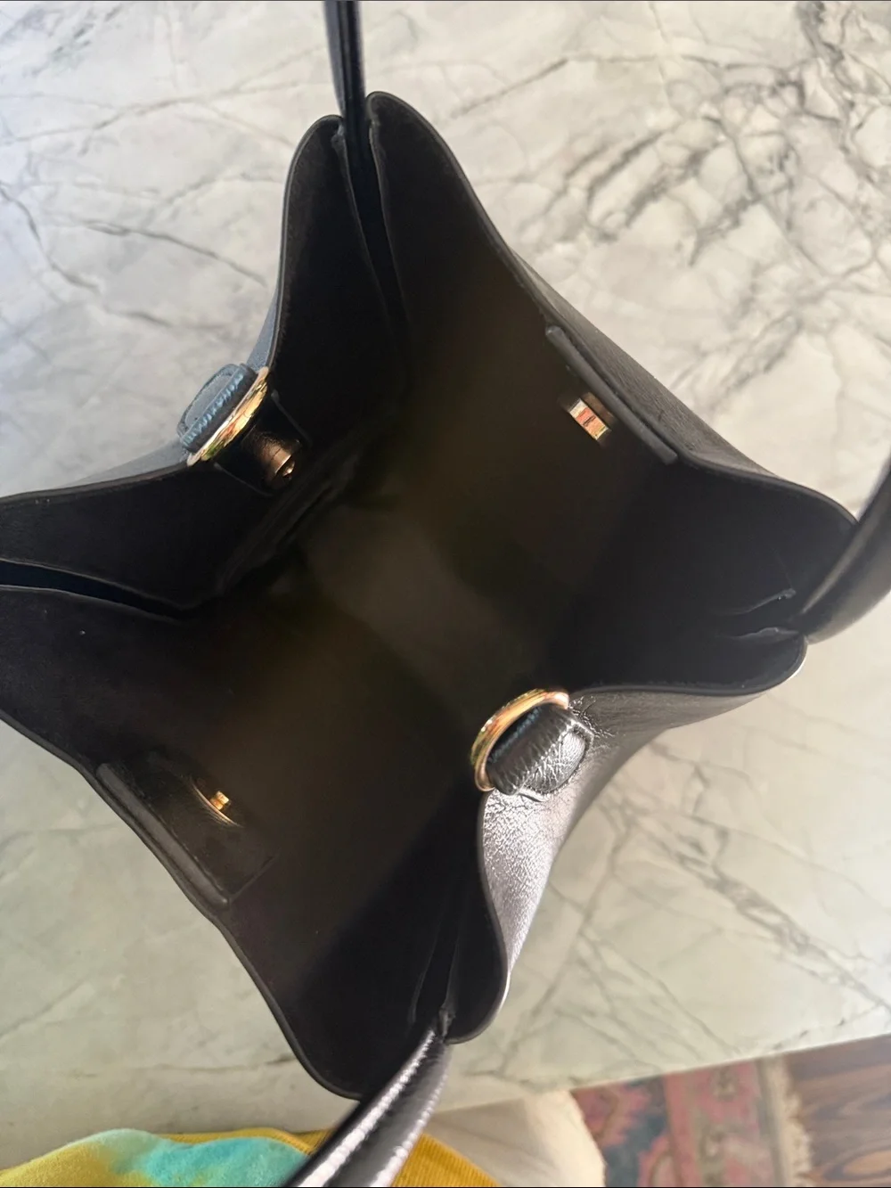 Anthropologie The Hollace Tote Mini Edition Bag in Black - Picture 8 of 9